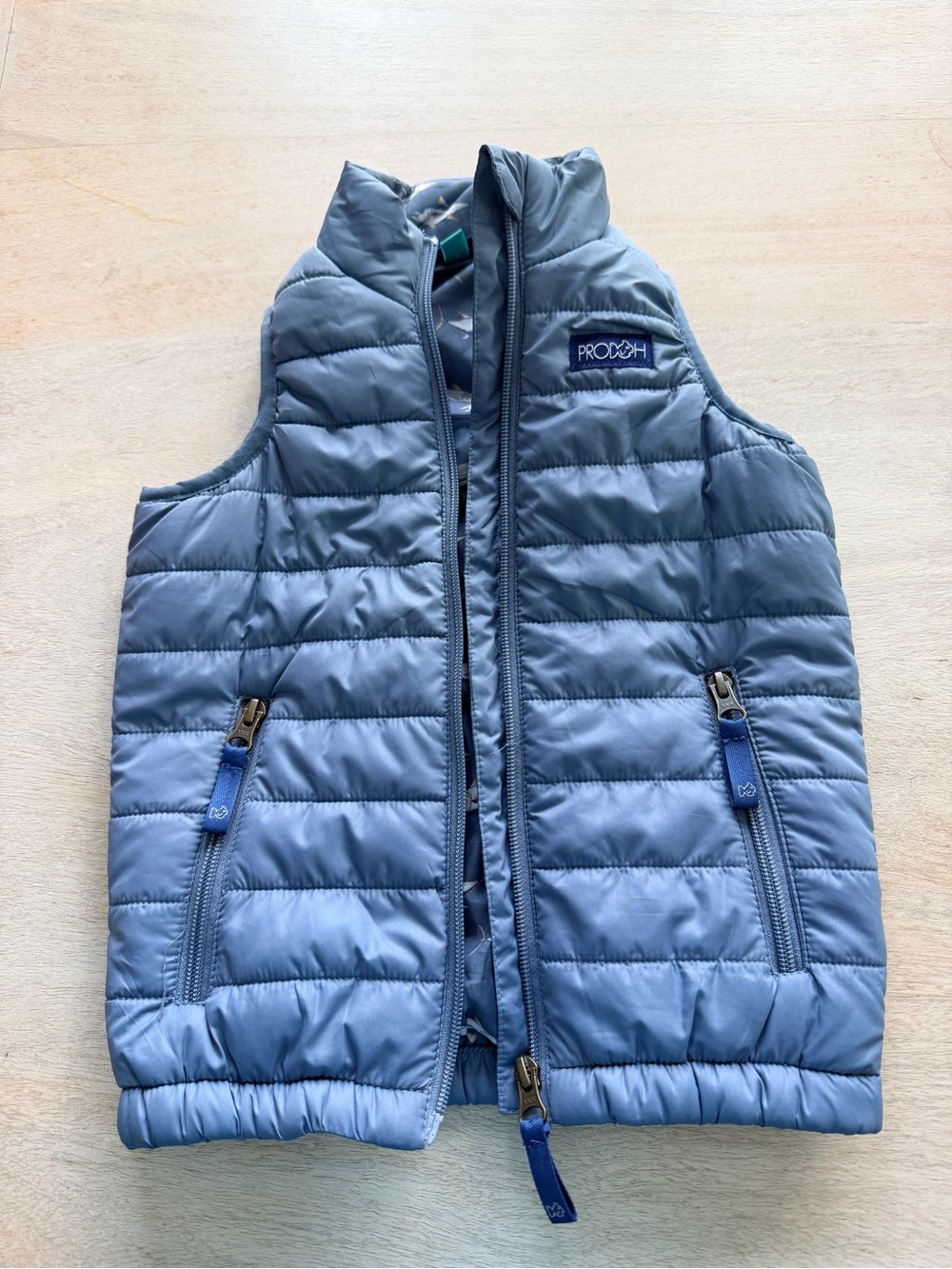 Prodoh Kids Quilted Vest in Light Blue